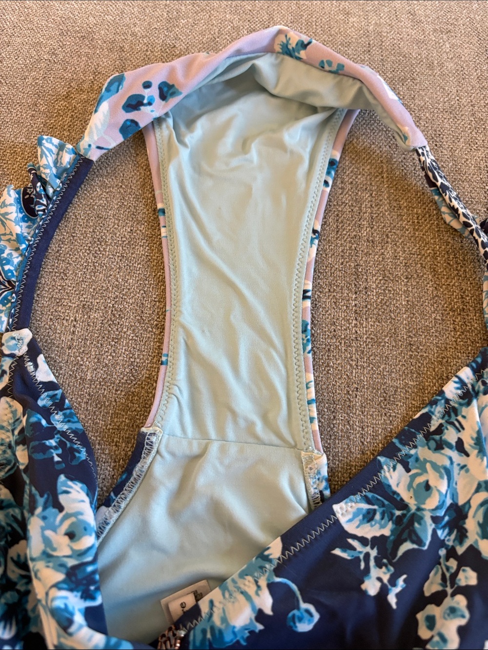 Nanette Lepore Pastel Floral Bikini Set in Light Pink & Light Blue - Picture 8 of 8